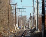 Old vs. new catenary poles